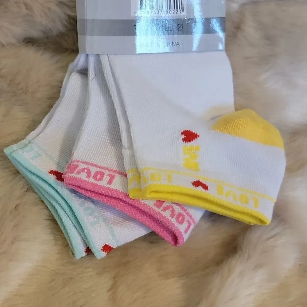 FRENCHIC ANKLE SOCKS, 3 PAIRS - NEW!
